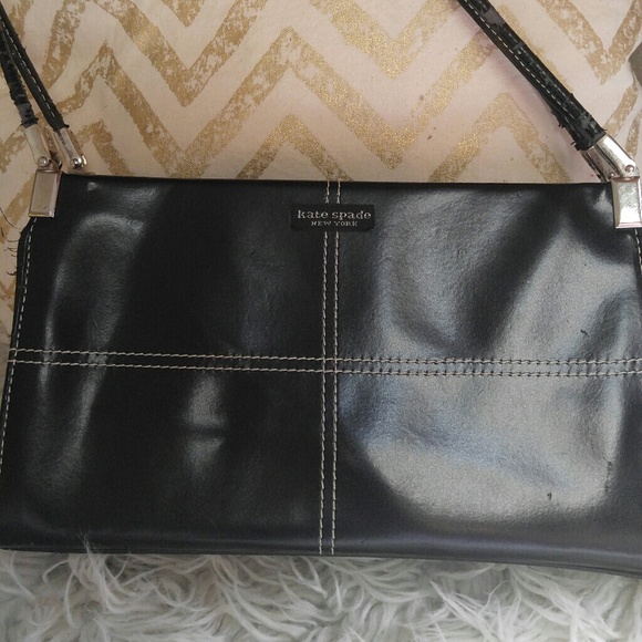kate spade Handbags - Kate spade beautiful black clutch purse